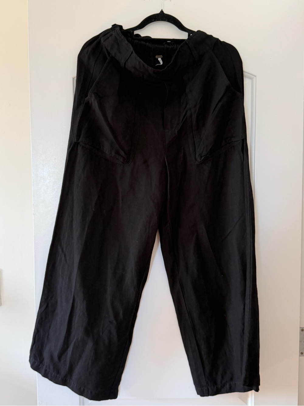 YFB Black Casual Wide-Leg PANTS